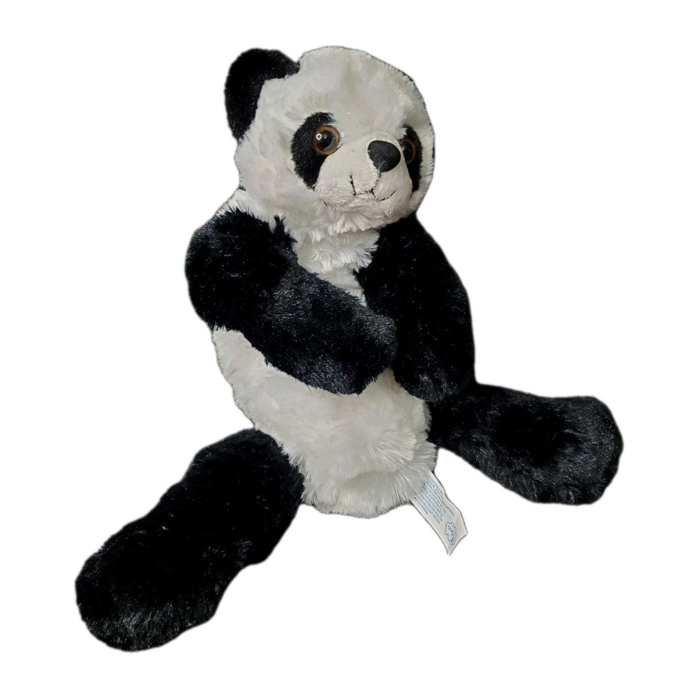 Wishpets Cooper Panda Bear Plush 10" Floppy Stuffed Animal Lovey 2015 Hard Eyes
